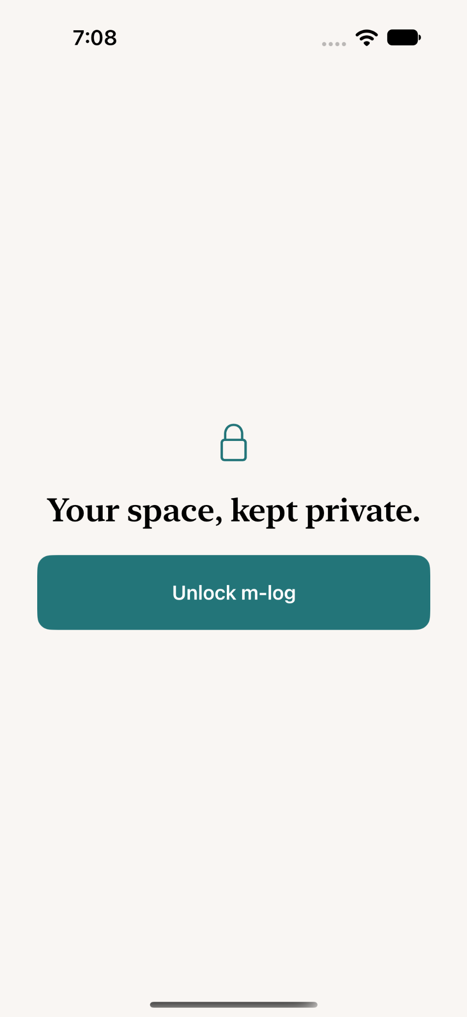 m-log app lock screen